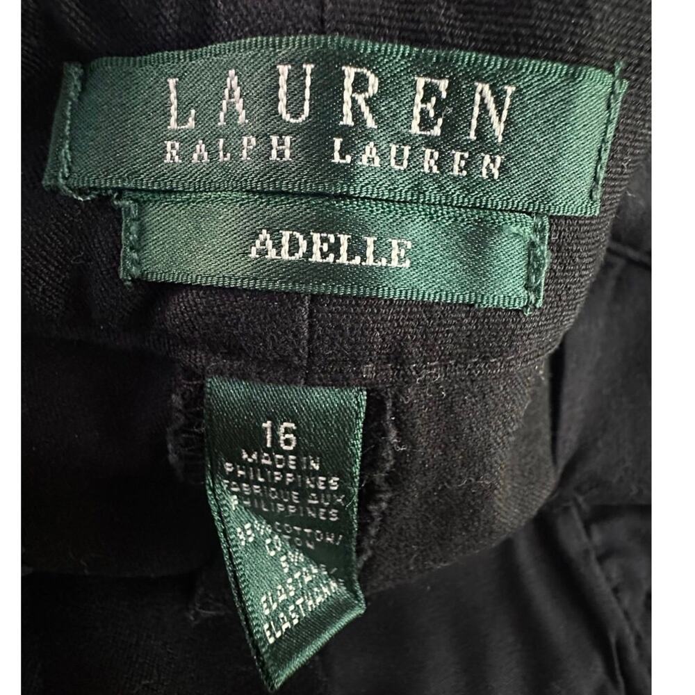 Lauren Ralph Lauren Adelle Pants Women’s 16 Black Career Office Dress Classic - Picture 3 of 11